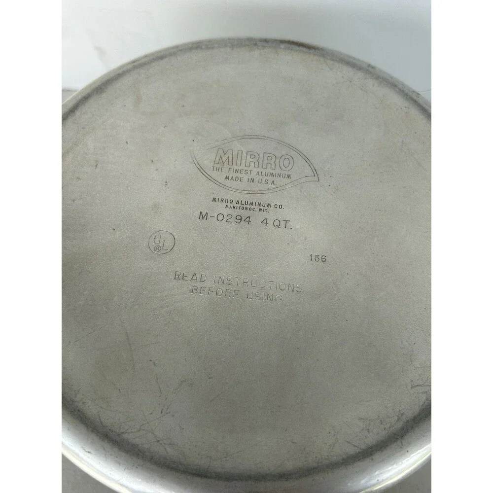 Vintage Mirro-Matic 4 Qt Pressure Cooker M-0294 w Rack Jiggler Aluminum USA